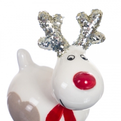 Фигурка "Олень Санты" - белого цвета (6001-014)