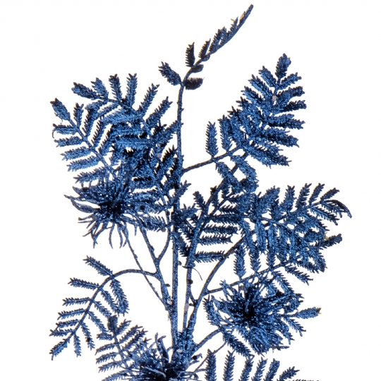 Декоративна гілка "Синій іній" (6019-016)