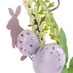 Декоративная веточка "Пасхальные крашанки", 24 см (5004-015)