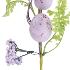 Декоративна гілочка «Лавандові крашанки», 40 см (5004-020)