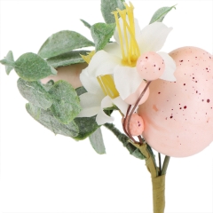 Декоративная веточка "Розовые крашанки", 18 см (5004-041)