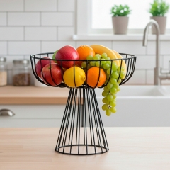 Фруктівниця металева "Модерн", чорна, 28*18 см (4012-002)