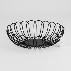 Фруктівниця металева "Гармонія", чорна, 27*7 см (4012-003)