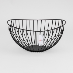 Фруктівниця металева "Елеганс", чорна, 26*13 см (4012-005)