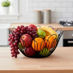 Фруктівниця металева "Дольче", чорна, 23*10 см (4012-006)