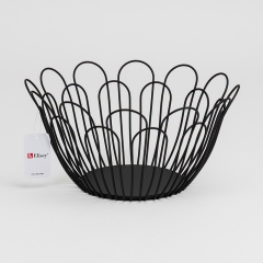 Фруктівниця металева "Дольче", чорна, 23*10 см (4012-006)
