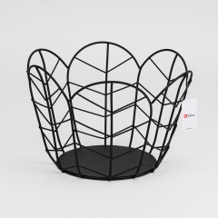 Фруктівниця металева "Ейра", чорна, 23*16 см (4012-007)