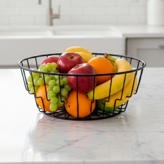 Фруктівниця металева "Верона", чорна, 24*9 см (4012-014)