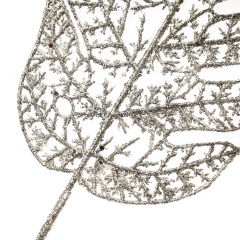 Декоративная ветвь " Серебряная монстера" (8002-014)