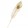Декоративна гілка "Перо павича золоте" (8002-017)