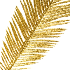 Декоративная ветвь "Золотое перышко" (8002-018)