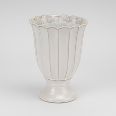 Ваза "Весенняя элегия", белая, 27 см (4011-023)