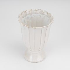 Ваза "Весенняя элегия", белая, 27 см (4011-023)