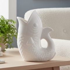 Ваза "Морской силуэт", белая, 28 см (4011-025)