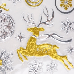 Наклейки "Олененок Рудольф и новогодние шарики" (8816-023)