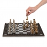 Набір шахів "Греція"  чорна доска, 43,3х43,3 см (77745AB)