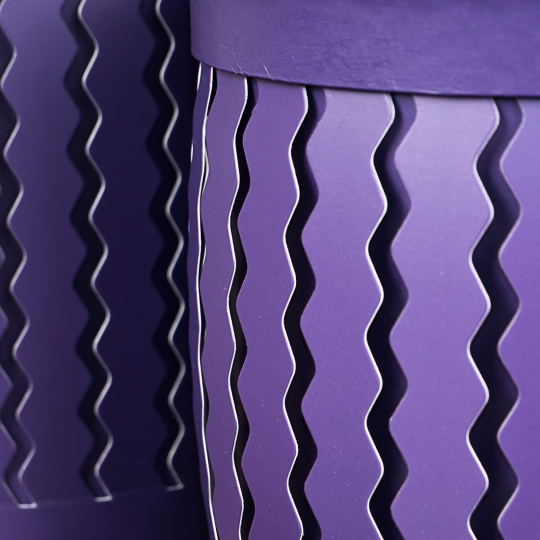 Набір коробок "Zigzag" (циліндр, фіолетовий колір) шт. (0099JA-C)