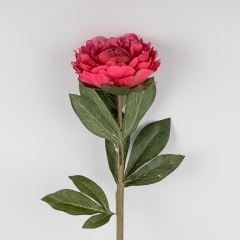 Искусственные пионы с эфектом живого прикосновения, темно-розовые, 67 см (2019-020)