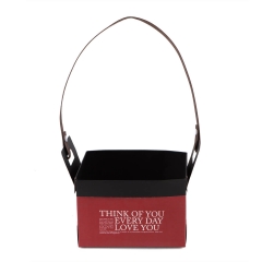 Коробка для цветов "Love You" 15*10*10, бордовая (8916-005-2)