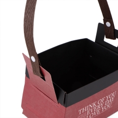 Коробка для цветов "Love You" 15*10*10, бордовая (8916-005-2)