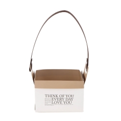 Коробка для цветов "Love You" 151010, белая (8916-005-3)