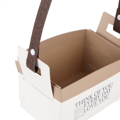 Коробка для цветов "Love You" 151010, белая (8916-005-3)