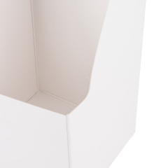 Коробка для цветов "Комплимент" 11*11*35, белая (8916-006-2)