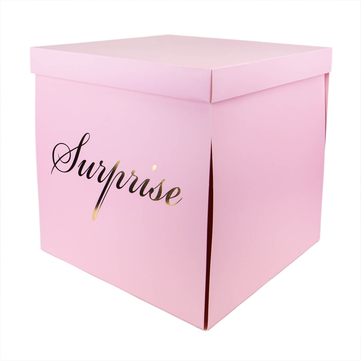 Коробка "Большой сюрприз" 50*50, розовая (8916-007-3), Картон, Elisey