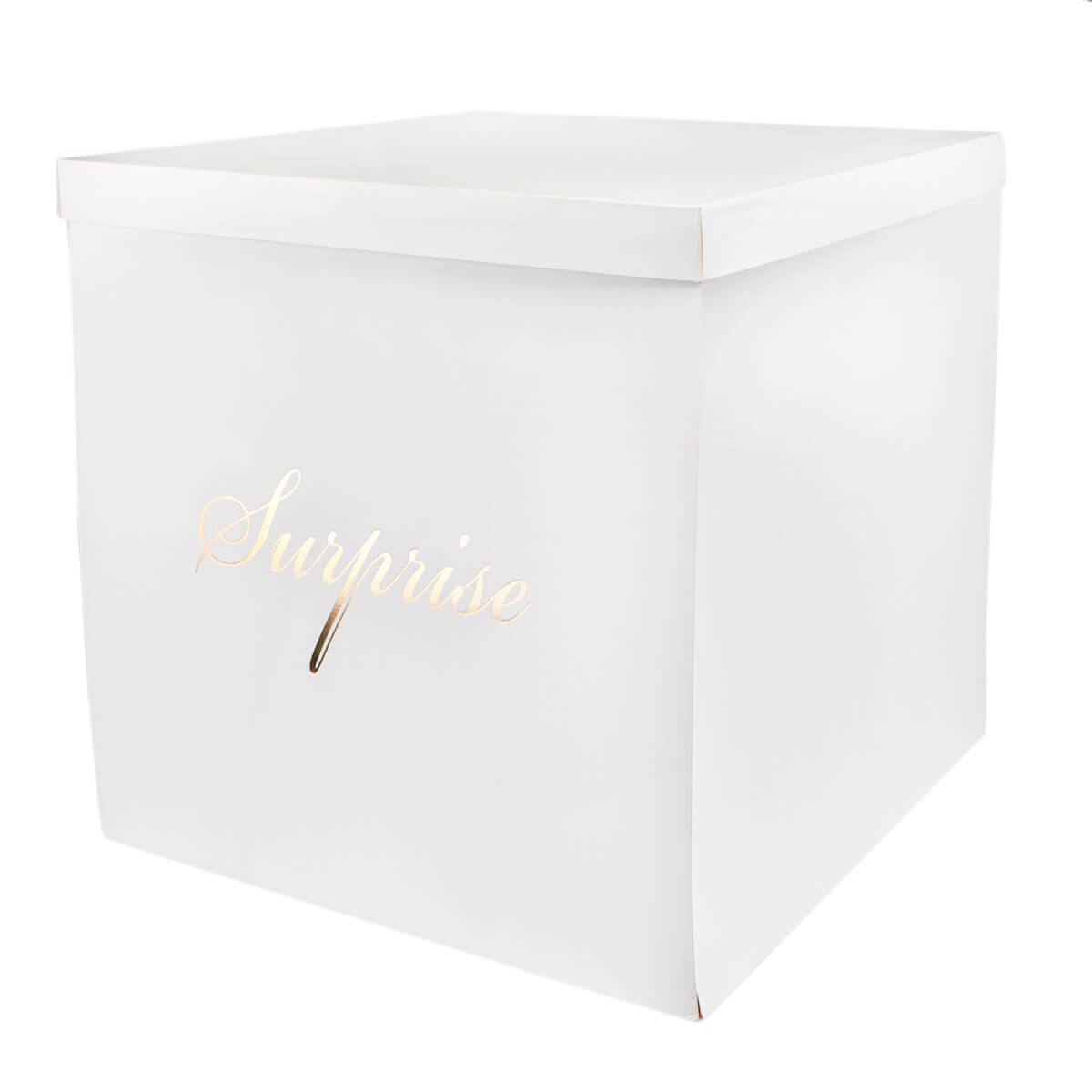 Коробка "Большой сюрприз" 70*70, белая (8916-008-1), Картон, Elisey