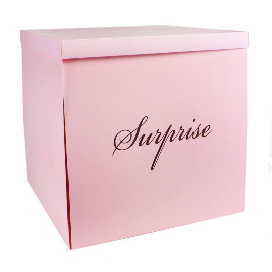 Коробка "Великий сюрприз" 70*70, рожева (8916-008-2)