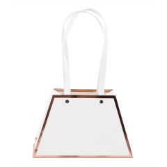 Коробка для цветов "Сумочка" 211310, белая (8916-009-1)