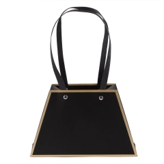 Коробка для цветов "Сумочка" 211310, черная (8916-009-4)