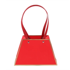 Коробка для цветов "Сумочка" 211310, красная (8916-009-5)