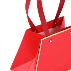 Коробка для цветов "Сумочка" 211310, красная (8916-009-5)
