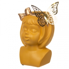 Керамическая ваза "Sweetheart", желтая (8700-014)