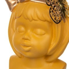 Керамическая ваза "Sweetheart", желтая (8700-014)