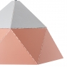 Люстра-підвіс біло-персикова з трикутним дизайном (NI002/L/peachy)