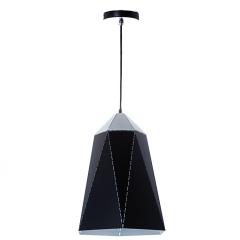 Люстра-подвес чёрная с треугольным дизайном вытянутой формы (NI002/S/black) (NI002/S/black)