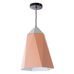 Люстра-подвес персиковая с треугольным дизайном вытянутой формы (NI002/S/peachy) (NI002/S/peachy)