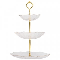 Блюдо 3-х ярусное "Белый гранат" (9058-026)