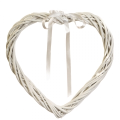 Венок подвесной из лозы "Изящное сердце" 40*39 см (5002-013)