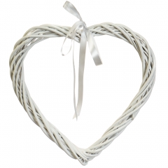 Венок подвесной из лозы "Изящное сердце" 34*34 см (5002-014)