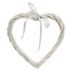 Венок подвесной из лозы "Изящное сердце" 25*24 см (5002-016)