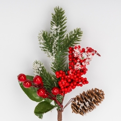 Декоративная ветвь "Рождественское чудо", 30 см (9257-011)