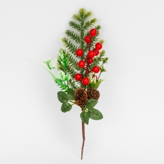 Декоративная ветвь "Рождественские праздники", 29 см (9257-020)