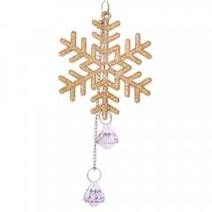 Елочная игрушка "Золотая снежинка", 7,5 см (6027-023)