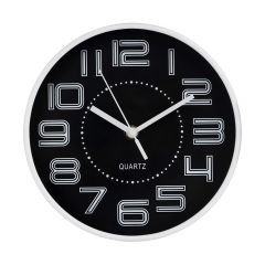Часы "Ритмика", черные, 20 см (2016-012)