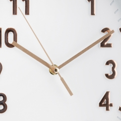 Часы "Экспанс", бело-бронзовые, 32*24 см (2016-018)