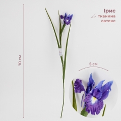 Штучний ірис, фіолетовий, 70 см (2028-017/purple)