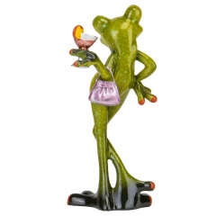 Статуэтка "Жаба с коктейлем", 15,5 см (9124-010)